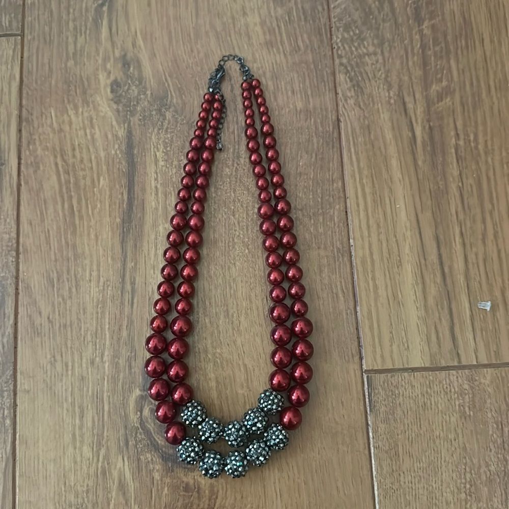 Gorgeous deep red necklace